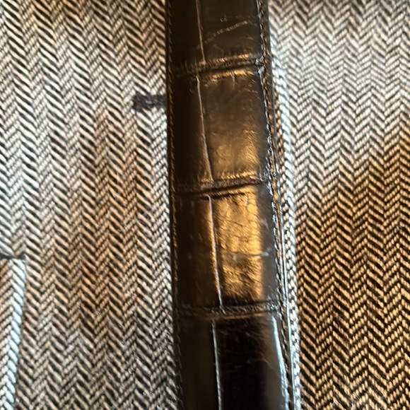 Brighton black and gold croc vintage belt xsmall - Picture 5 of 5